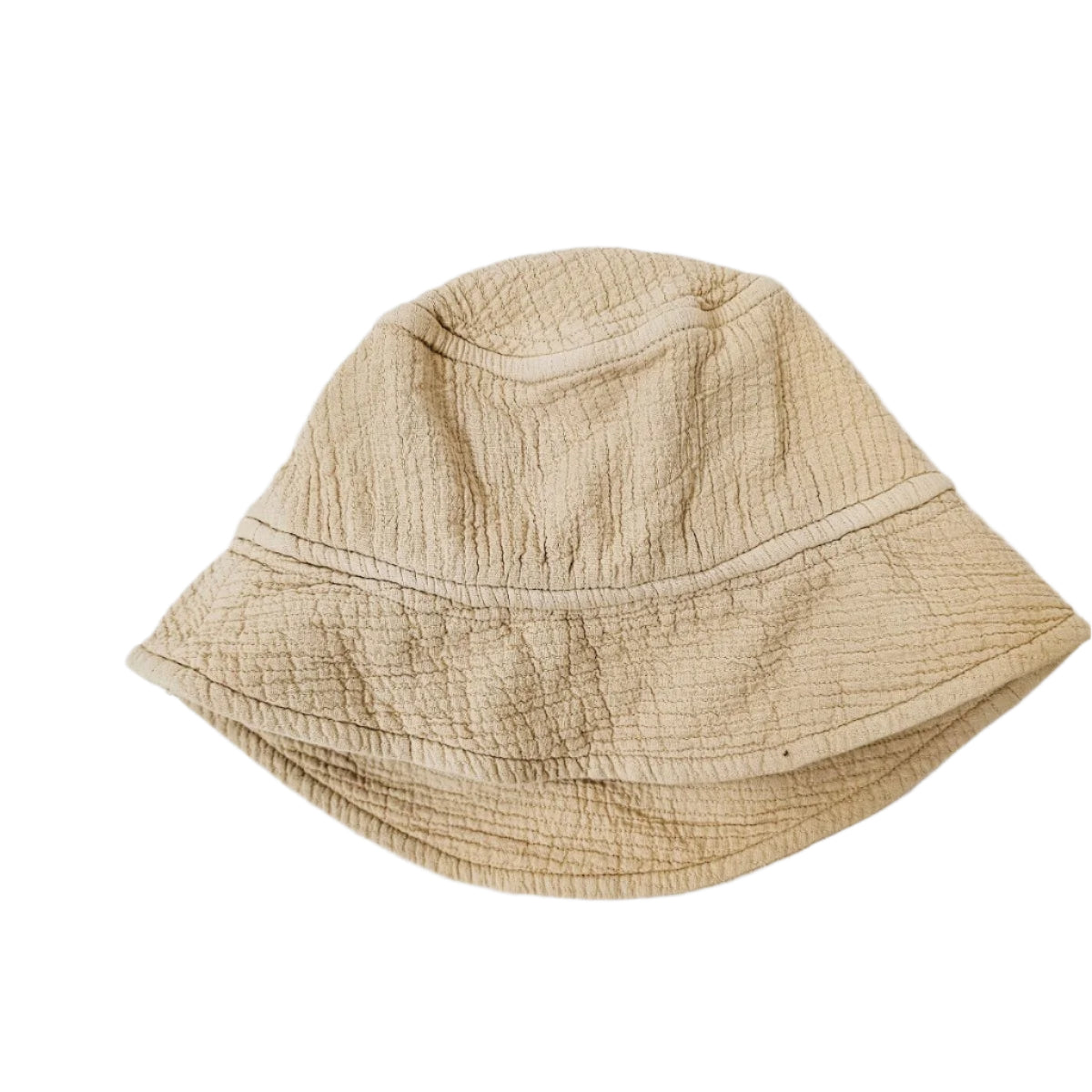 Quilted Ameba Bucket Hat Oat meal