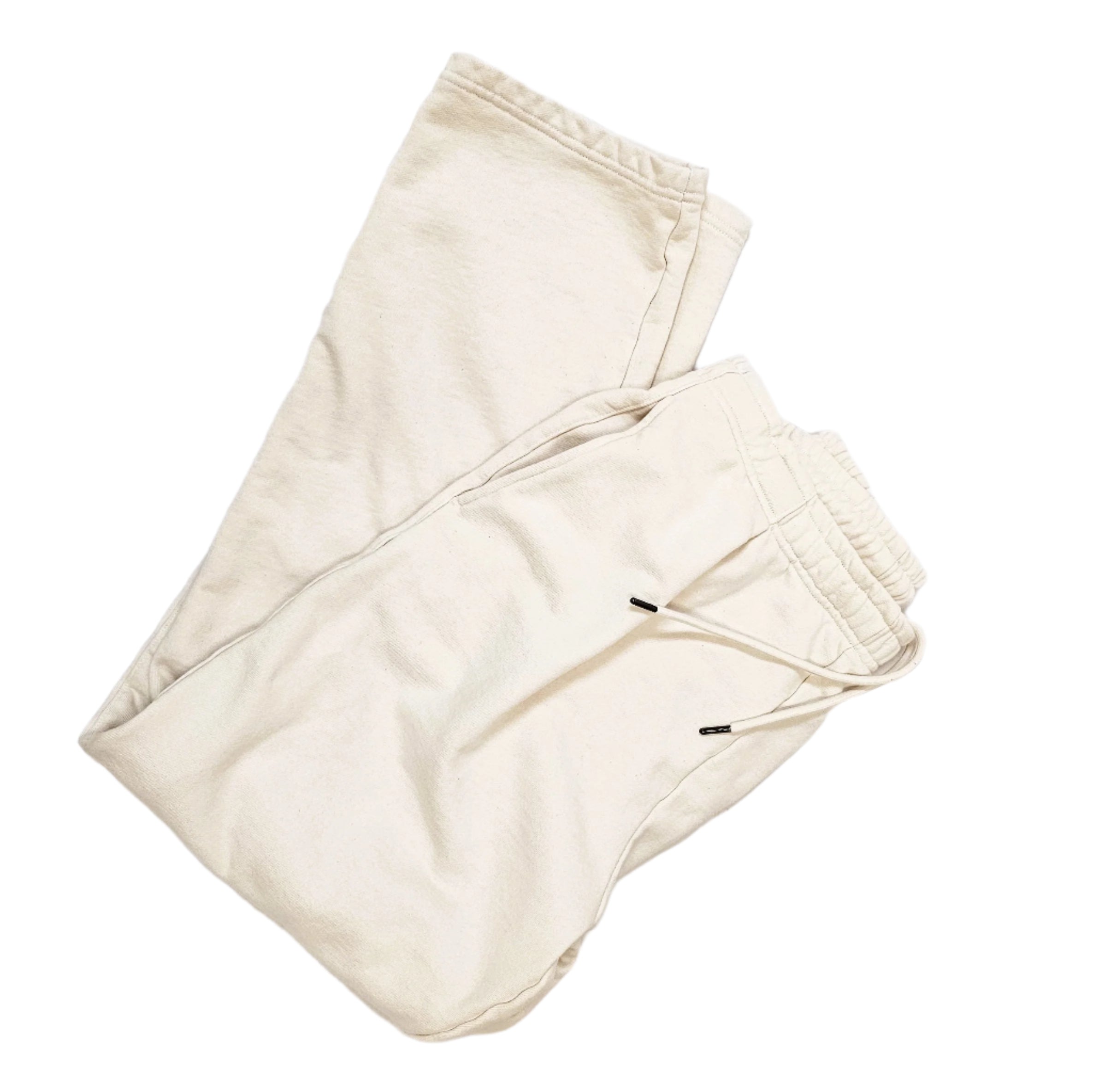 Ariel's double pleated front French terry sweat Pants Undyed Ecru