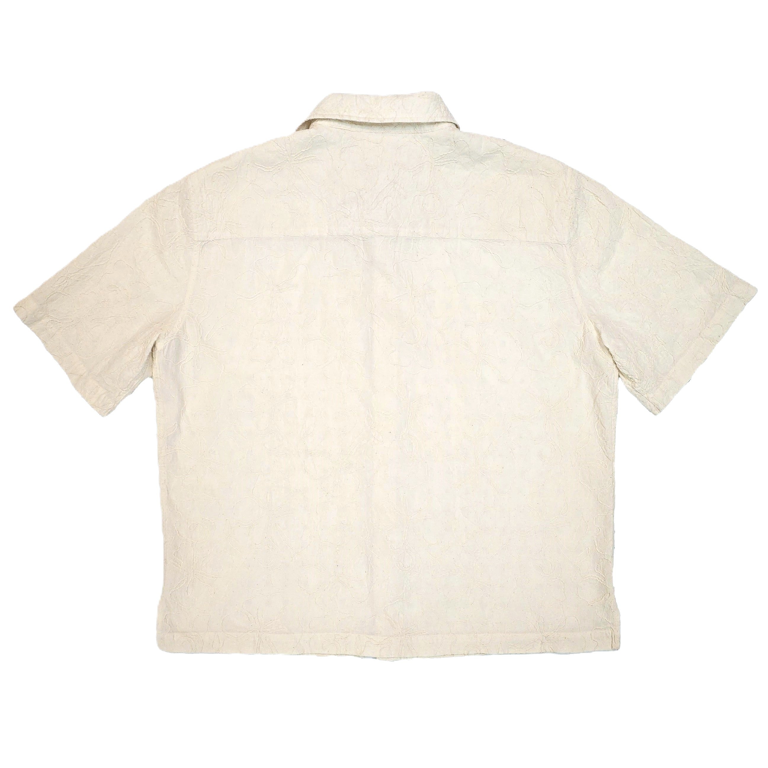 Aaron's Garment washed Camp shirts Undyed Oatmeal