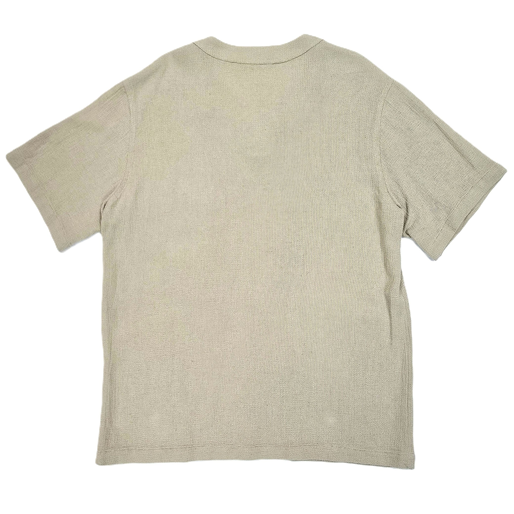 Caleb's Front lace up textured Linen Weave top