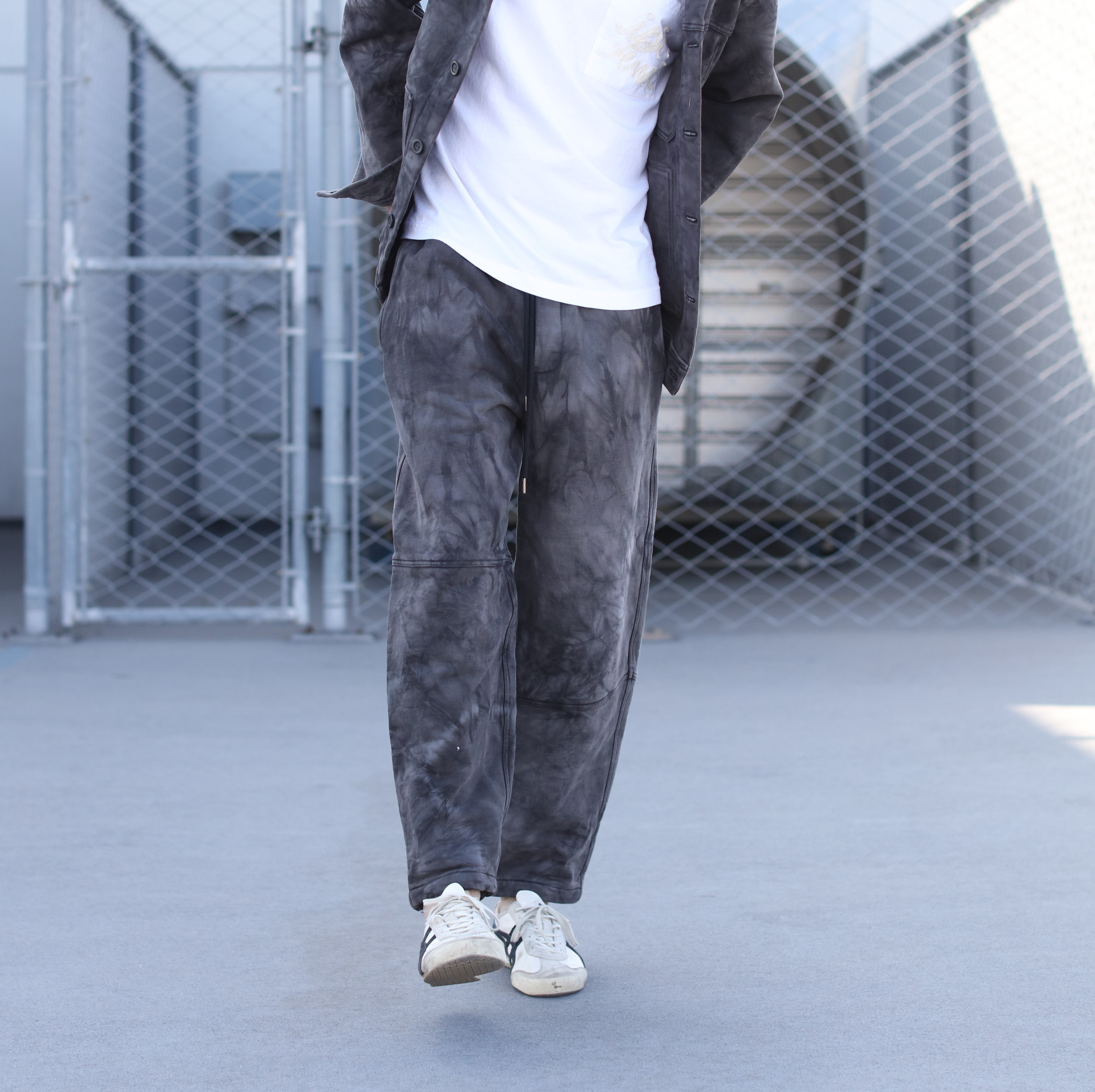 Tie Dyed men's pants, heavy weight French terry, relax fit