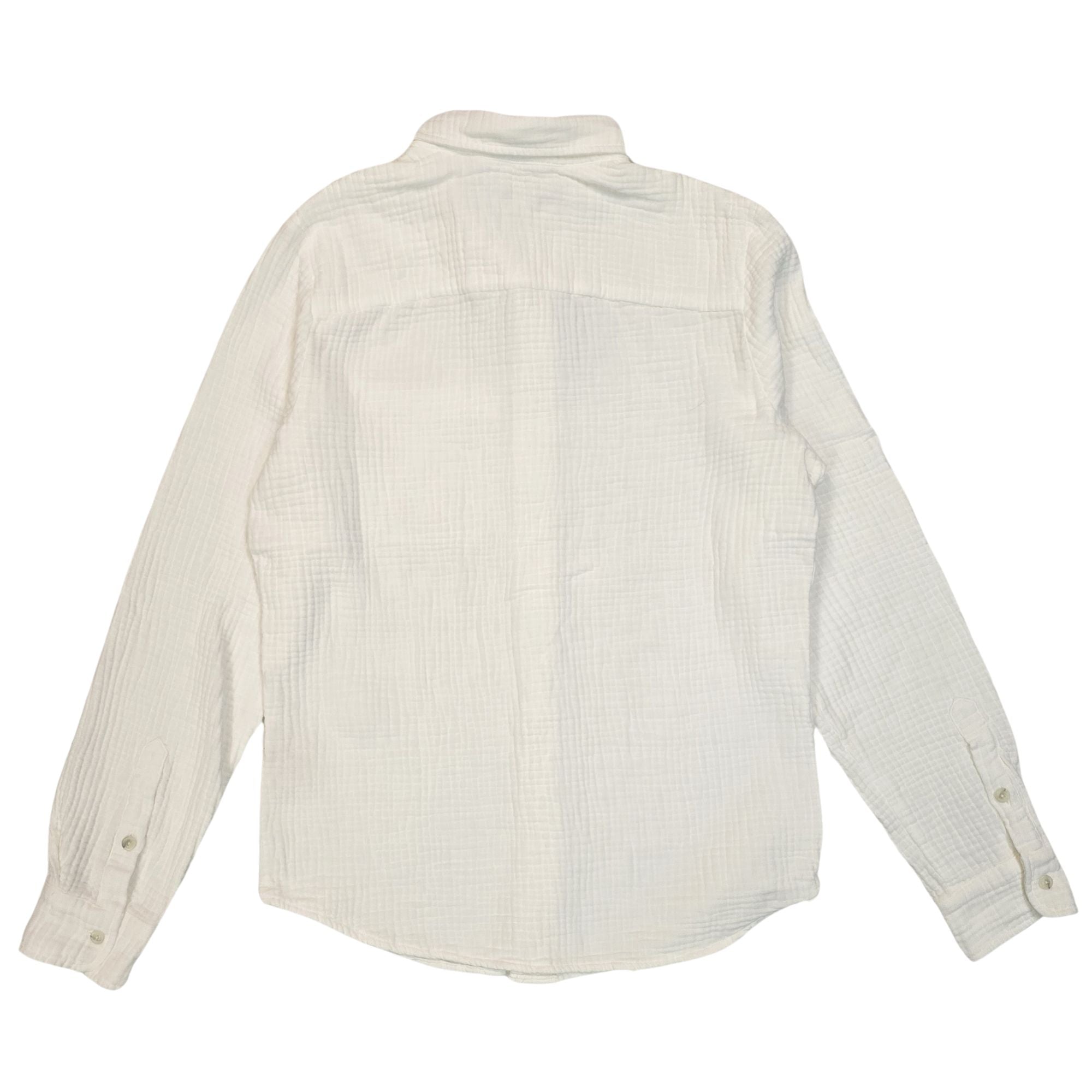 Jared's triple waffle gauze button down shirts Undyed Off white