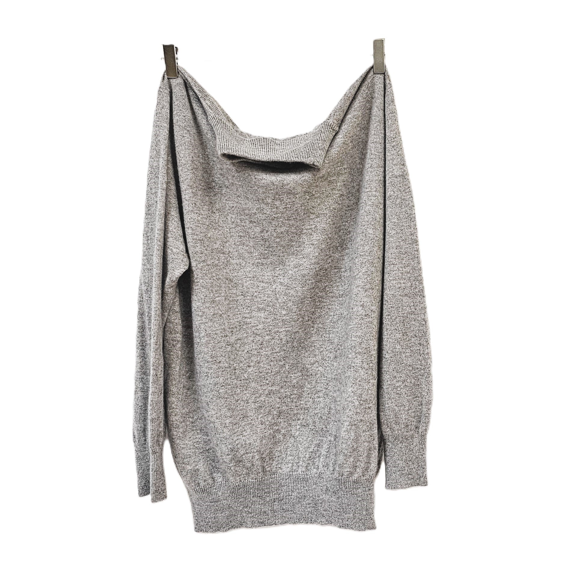 Azariah's Cashmere mock neck light sweater H.grey