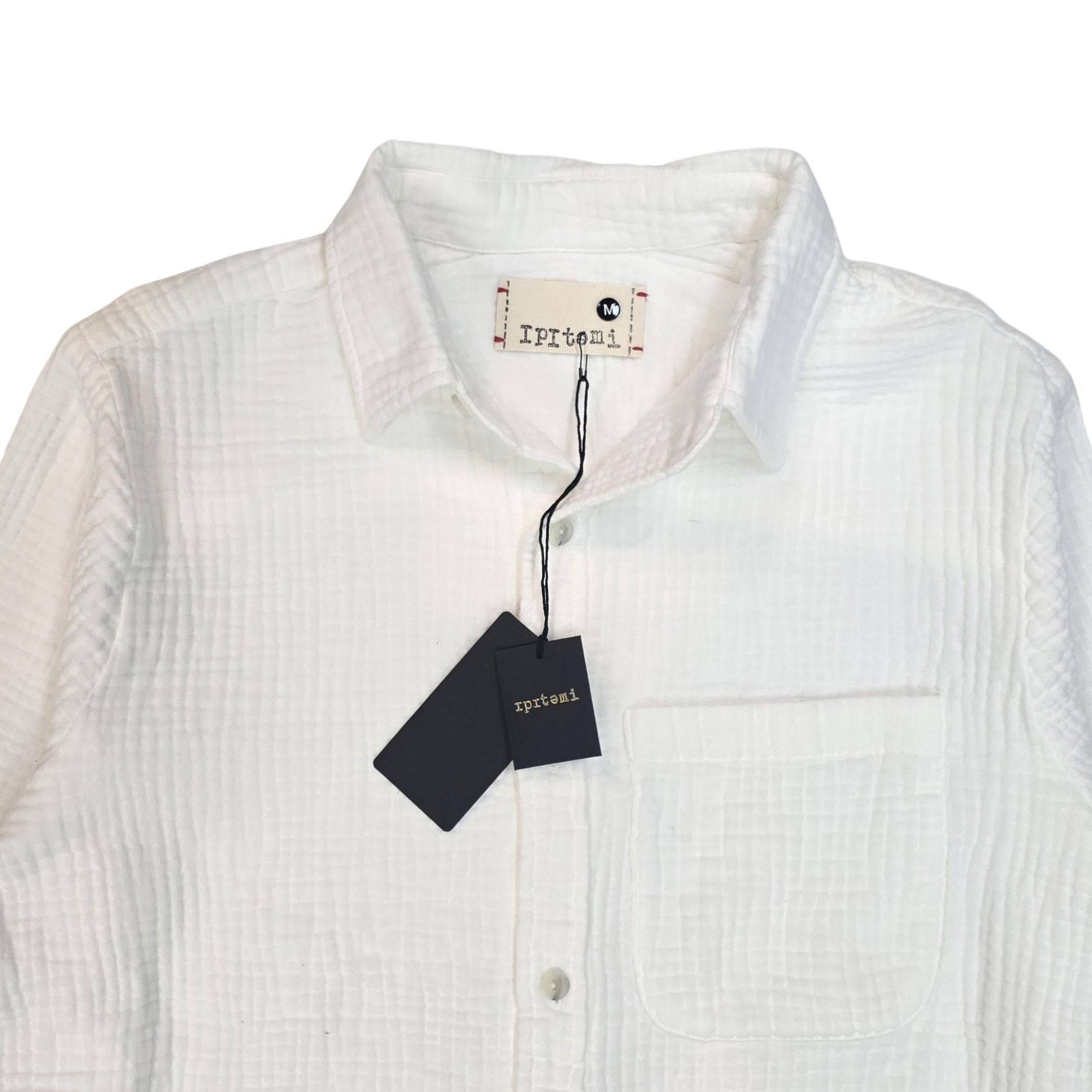 Jared's triple waffle gauze button down shirts Undyed Off white